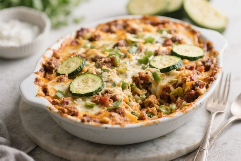 Keto Zucchini Taco Casserole – A Cozy, Low-Carb Weeknight Favorite
