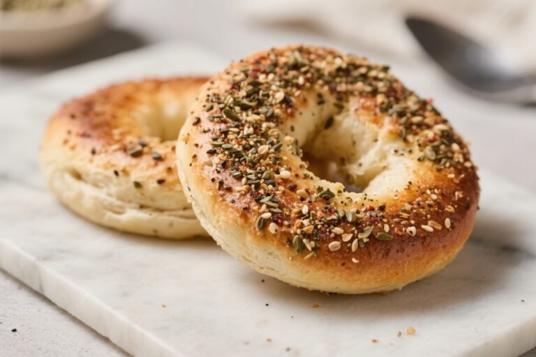 Keto Bagels With Everything Seasoning – Chewy, Toastable, and Low-Carb