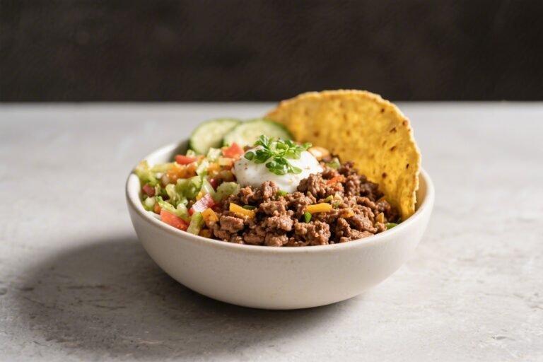 Keto Ground Beef Taco Bowl – Easy, Flavor-Packed, and Low-Carb