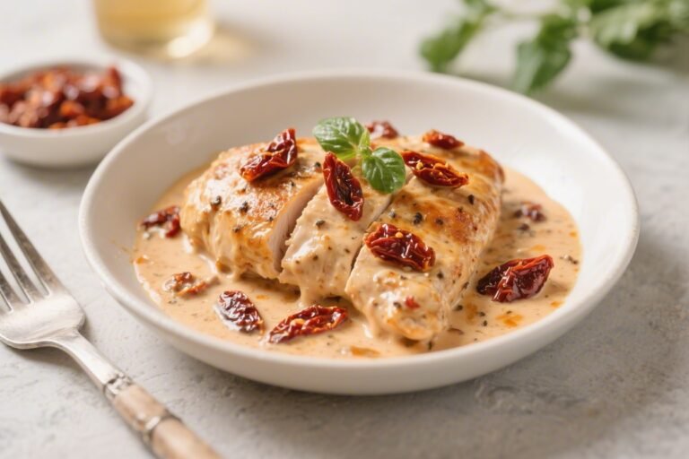 Keto Creamy Sun-Dried Tomato Chicken – A Comforting, Low-Carb Skillet Dinner
