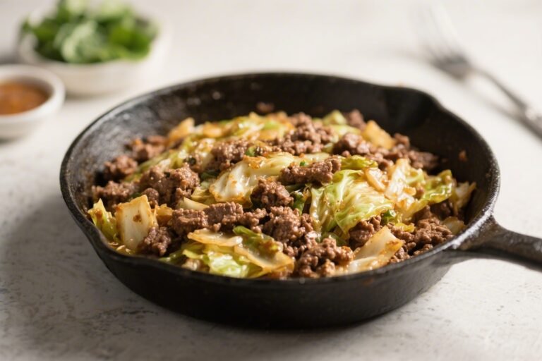 One-Pan Keto Ground Beef & Cabbage – Simple, Satisfying, and Low-Carb