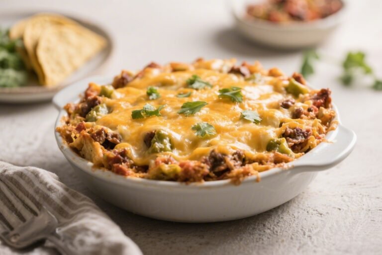 Keto Cheesy Taco Casserole – A Comforting, Low-Carb Weeknight Favorite
