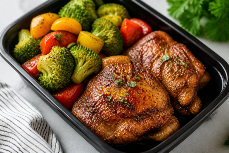 Melt In Your Mouth Keto Chicken Thigh Meal Prep – Creamy, Tender, and Ready for the Week
