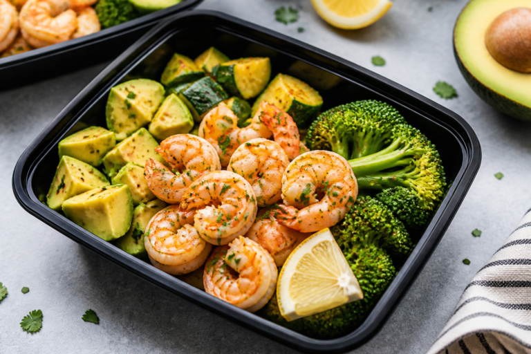 Healthy Keto Shrimp Meal Prep Bowls – Fresh, Fast, and Flavor-Packed