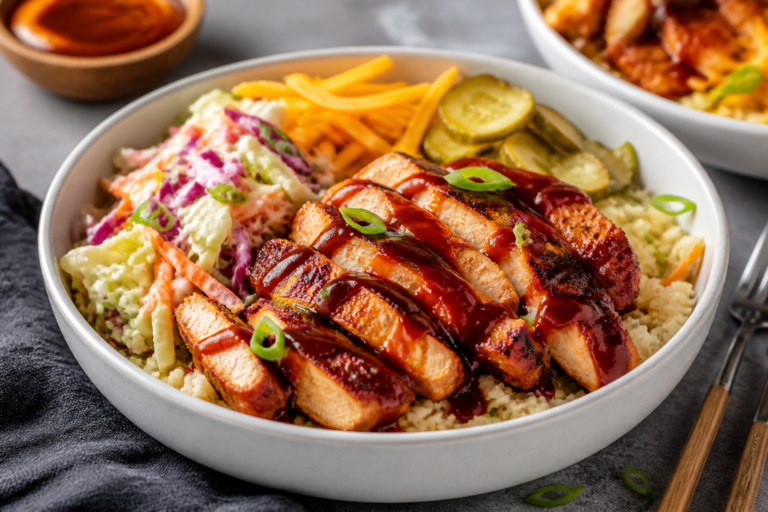 Keto BBQ Chicken Bowls Without the Sugar – Easy, Flavor-Packed Meal Prep