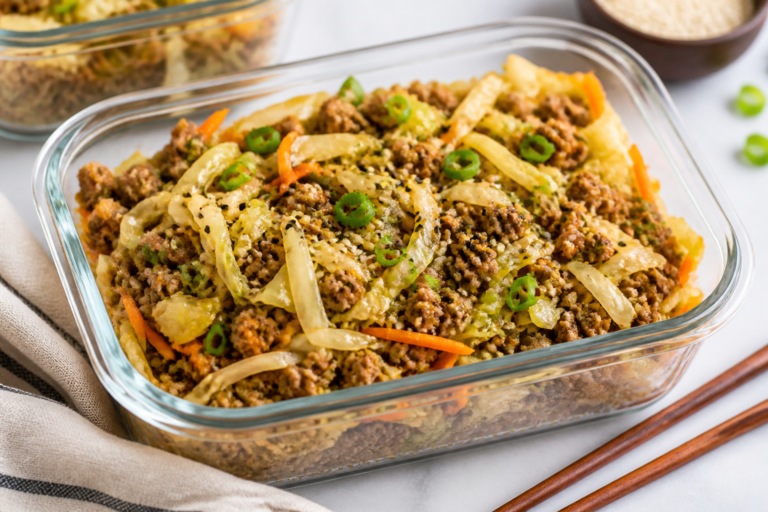 Easy Keto Egg Roll in a Bowl Meal Prep – A Fast, Flavor-Packed Lunch