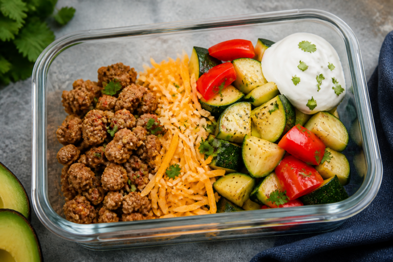 Easy Ground Turkey Keto Meal Prep Bowls – Simple, Flavorful, and Ready for the Week