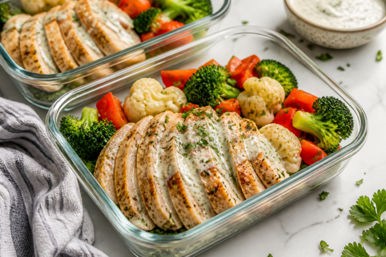Keto Ranch Chicken and Veggie Meal Prep – Easy, Flavorful, and Ready for the Week