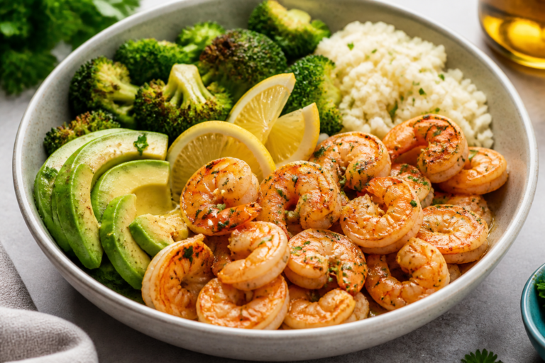 Healthy Keto Garlic Butter Shrimp Bowls – Fast, Flavorful, and Low-Carb