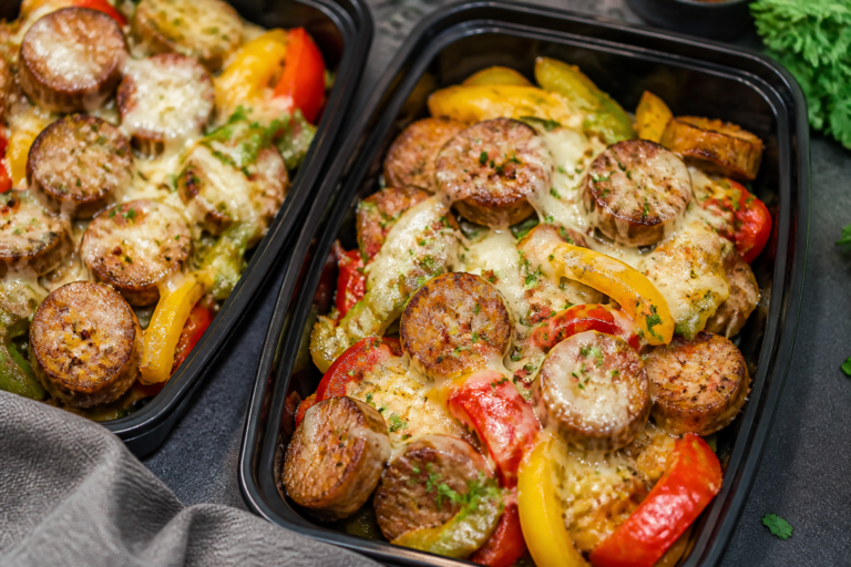 Cheesy Keto Sausage and Peppers Meal Prep – Easy, Flavorful, and Low-Carb