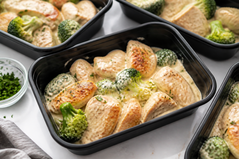 Easy Keto Chicken Broccoli Alfredo Meal Prep – Creamy, Comforting, and Ready for the Week