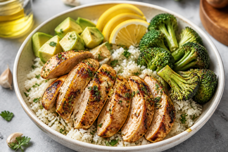 Easy Keto Garlic Chicken Bowls – Fast, Flavorful, and Low-Carb