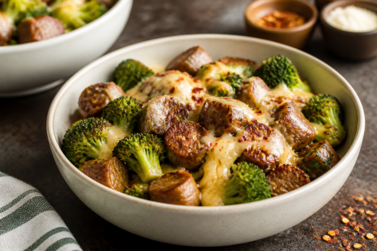 Easy Keto Sausage and Broccoli Bowls – A Fast, Flavorful Weeknight Dinner
