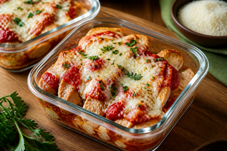 Keto Chicken Parmesan Casserole Meal Prep – Comfort Food Made Easy