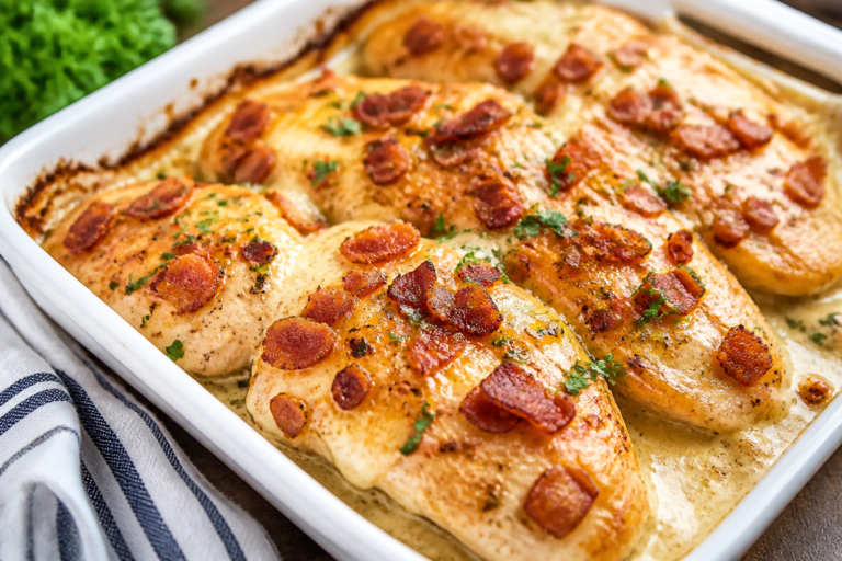 Keto Ranch Bacon Chicken Bake – A Comforting, Low-Carb Dinner Win