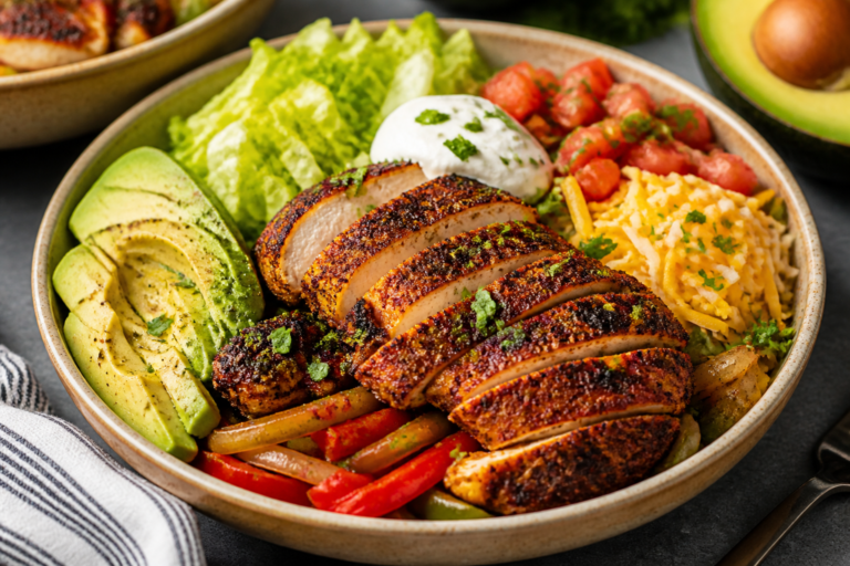 Healthy Keto Cajun Chicken Bowls – Bold Flavor, Low-Carb Comfort