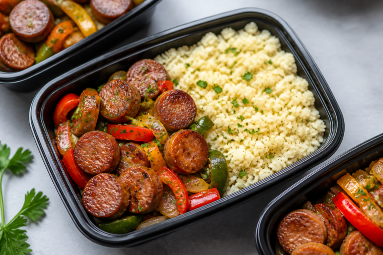 Keto Sausage and Cauliflower Rice Meal Prep – Easy, Flavorful, and Ready for the Week