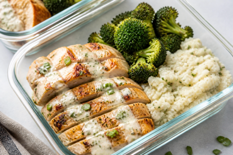 Low Carb Creamy Ranch Chicken Meal Prep – Easy, Satisfying, and Ready for the Week