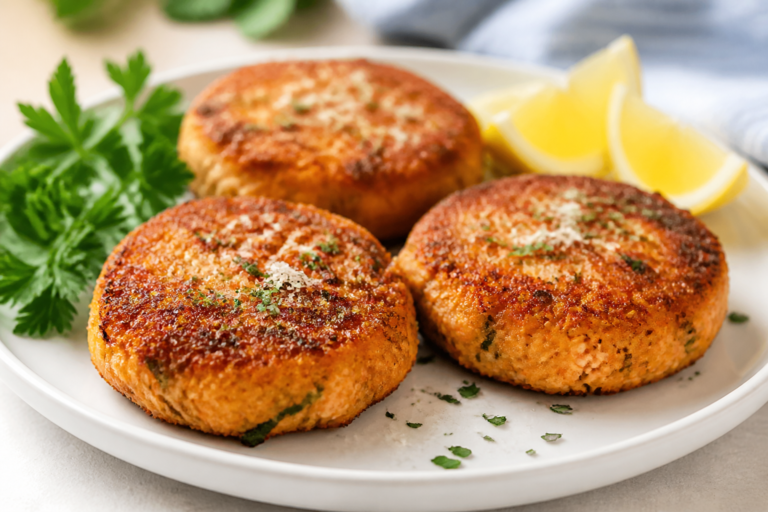 Crispy Garlic Parmesan Keto Salmon Patties – Easy, Flavorful, and Low-Carb