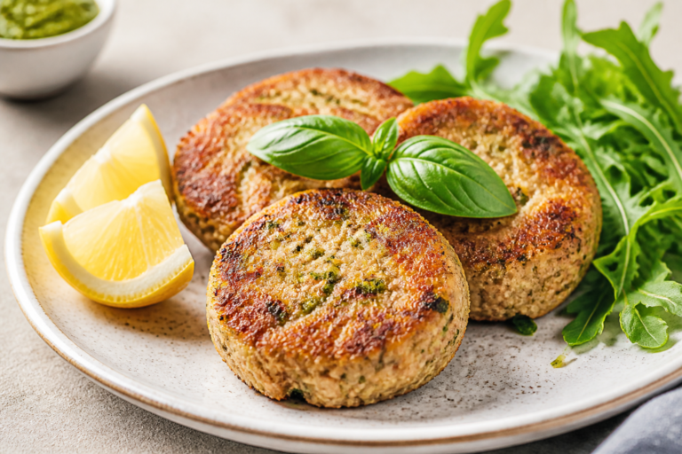 Pesto Parmesan Keto Salmon Cakes – Crispy, Flavor-Packed, and Low-Carb