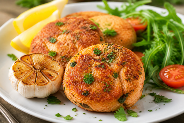 Keto Salmon Cakes With Roasted Garlic – Crisp, Savory, and Protein-Packed