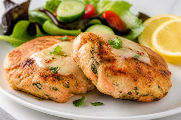 Keto Salmon Patties With Pepper Jack Cheese – Crispy, Spicy, and Low-Carb