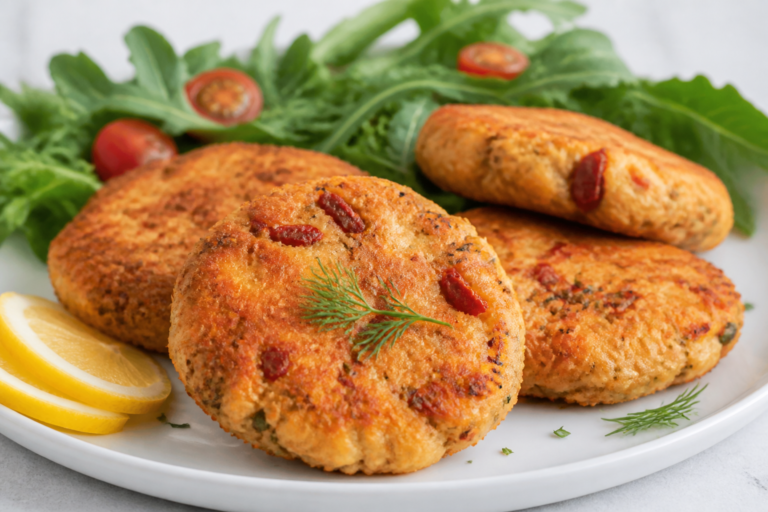 Keto Salmon Patties With Sun-Dried Tomatoes – Crisp, Savory, and Low-Carb