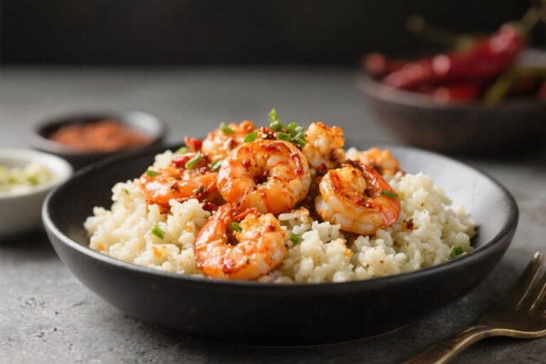Easy Cajun Shrimp & Cauliflower Rice – A Fast, Flavor-Packed Weeknight Dinner