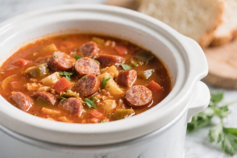 Keto Crockpot Italian Sausage Soup – Cozy, Low-Carb Comfort