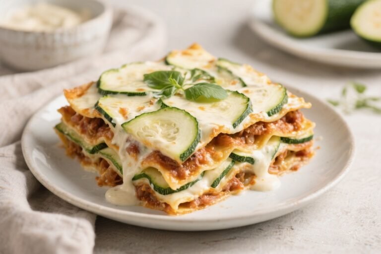Keto Alfredo Zucchini Lasagna – Creamy, Comforting, and Low-Carb