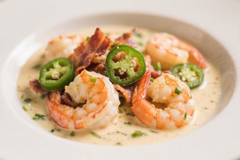 Creamy Jalapeño Bacon Shrimp – A Bold, Comforting Skillet Dinner