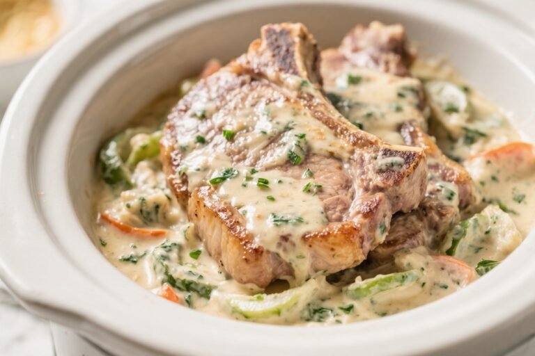 Keto Crockpot Creamy Ranch Pork Chops – Easy, Comforting, and Low-Carb