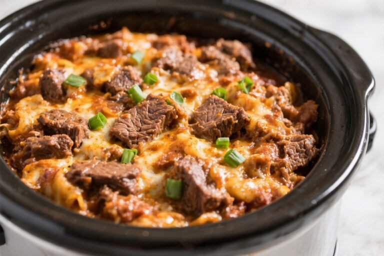 Keto Crockpot Crack Beef Casserole – Creamy, Cheesy, and Low-Carb Comfort