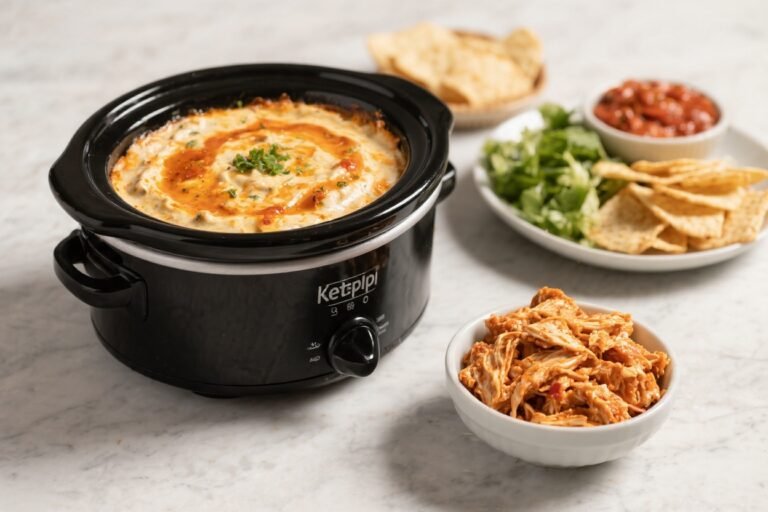 Keto Crockpot Buffalo Chicken Dip Dinner – Comfort Food With a Kick