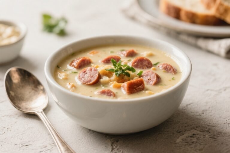 Easy Creamy Sausage Soup – Cozy, Comforting, and Weeknight-Friendly