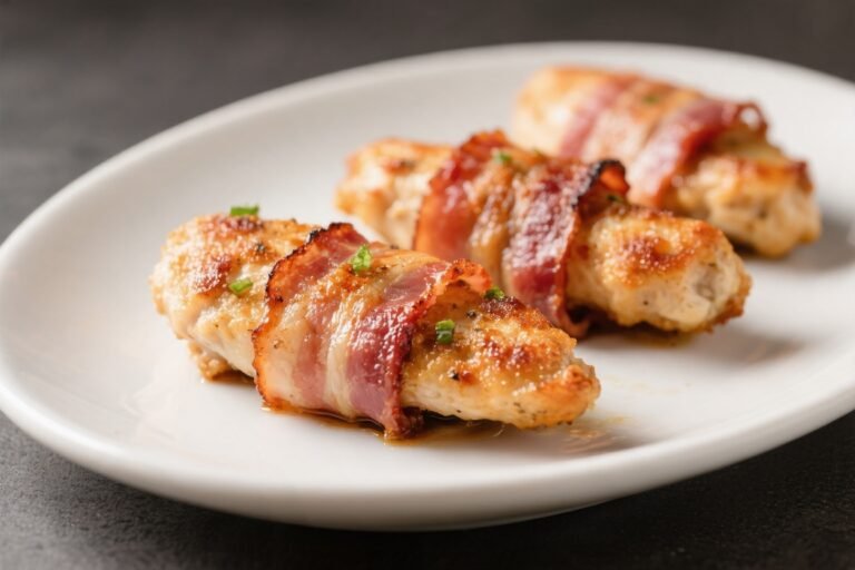 Keto Bacon Wrapped Chicken Tenders – Crispy, Juicy, and Low-Carb Comfort
