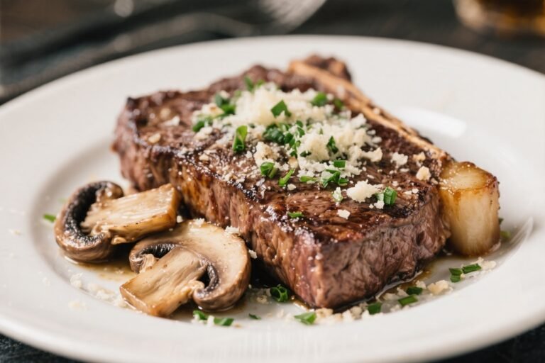 Garlic Parmesan Steak & Mushrooms – A Savory Weeknight Favorite