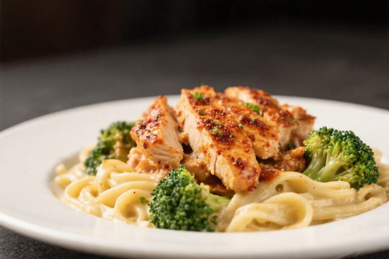 Cajun Chicken & Broccoli Alfredo – Creamy, Spicy, and Weeknight-Friendly