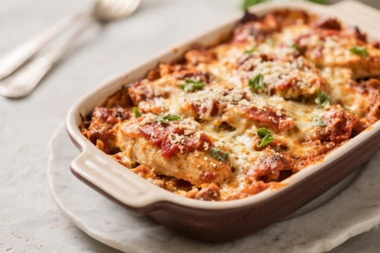 Keto Chicken Parmesan Casserole – A Comforting, Low-Carb Favorite