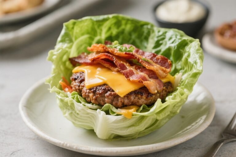 Bacon Cheeseburger Lettuce Wrap Bowls – A Fresh, Satisfying Weeknight Favorite