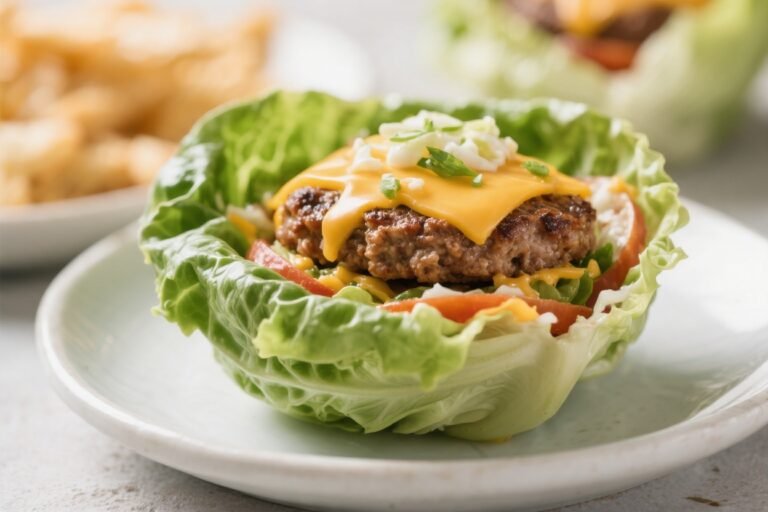 Easy Cheeseburger Lettuce Wrap Bowls – A Fast, Fresh Weeknight Favorite
