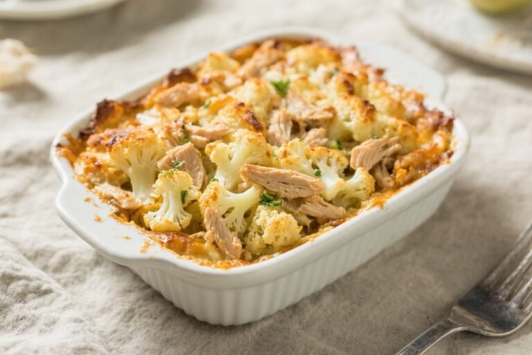 Keto Crack Chicken Cauliflower Bake – Creamy, Cheesy, and Low-Carb Comfort