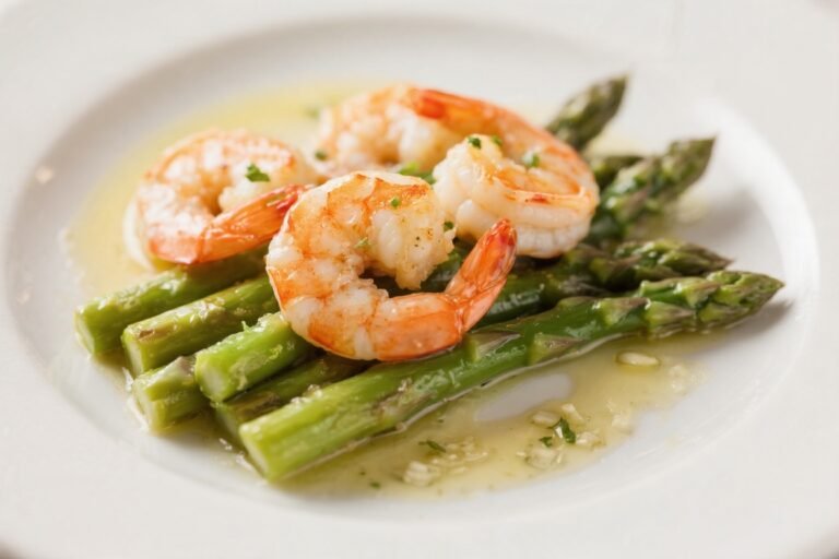 Garlic Butter Shrimp & Asparagus – A Fast, Flavor-Packed Skillet Dinner