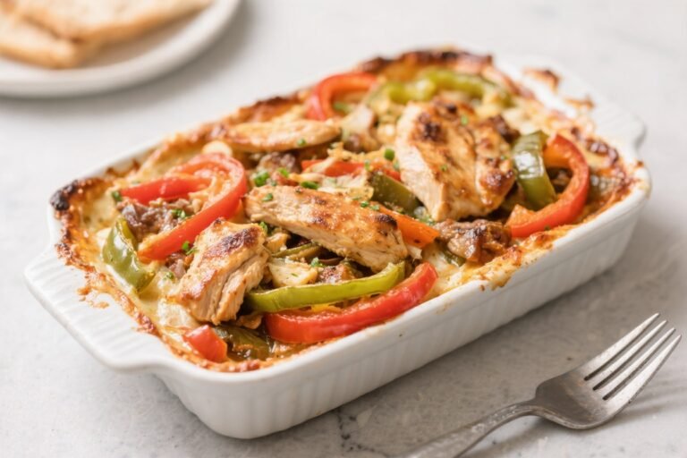 Keto Chicken Fajita Bake – A Simple, Flavor-Packed Weeknight Dinner