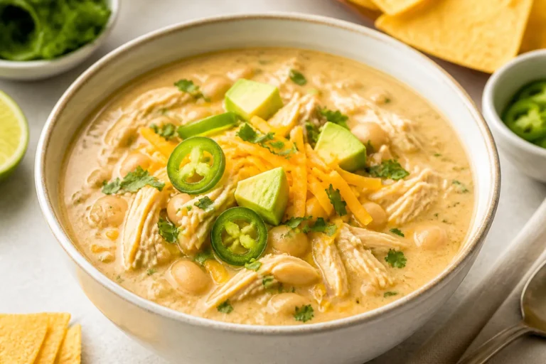 Keto White Chicken Chili – Creamy, Cozy, and Low-Carb