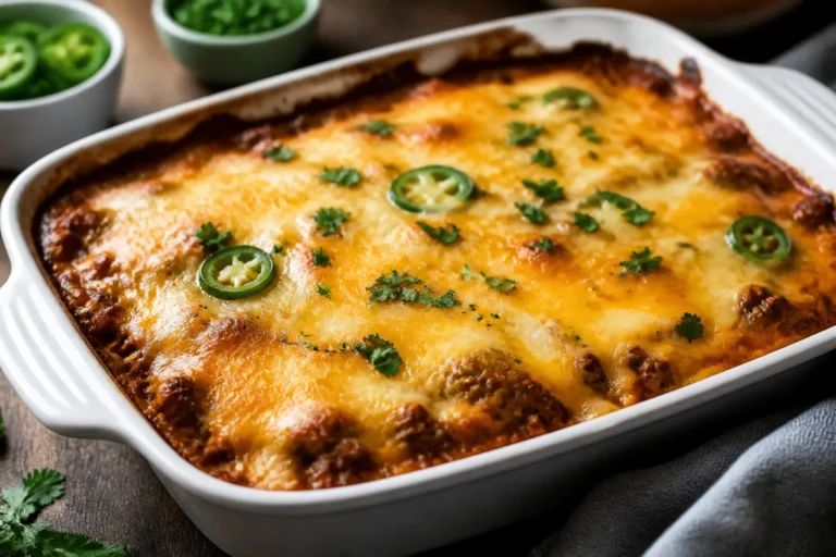 Cheesy Keto Chili Bake – A Cozy, Low-Carb Comfort Dish
