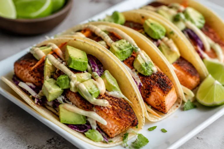 Keto Blackened Salmon Tacos – Bold Flavor, Low-Carb Ease