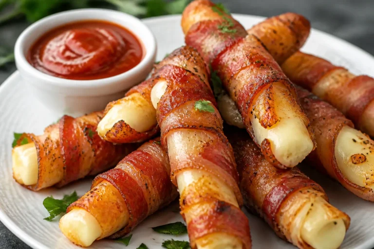 Crispy Bacon Wrapped Cheese Sticks – Easy, Golden, and Irresistible