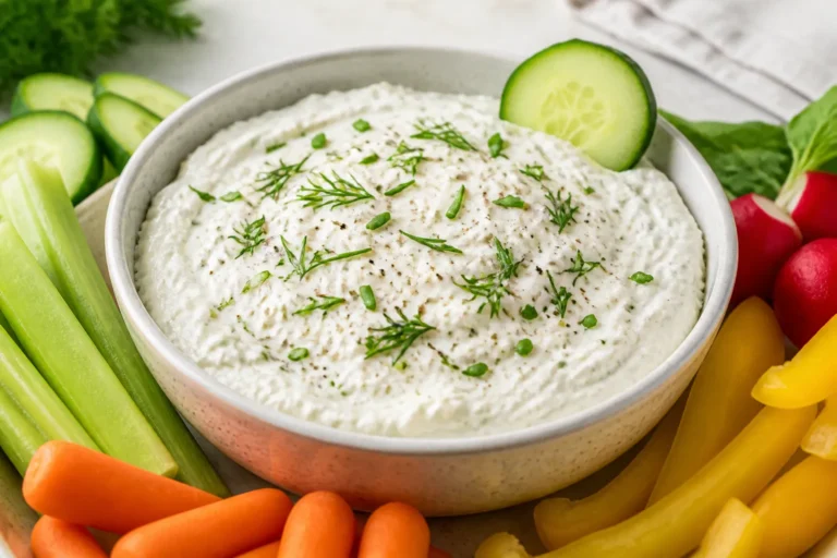 Keto Cottage Cheese Ranch Dip – Creamy, Tangy, and Ready in Minutes