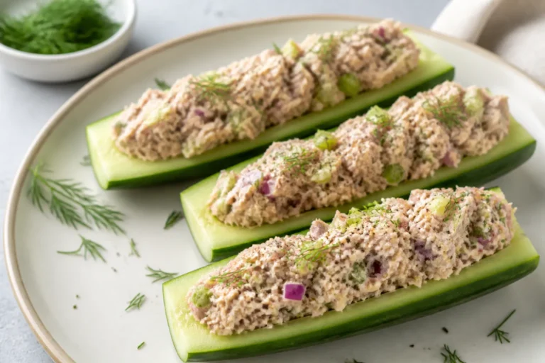 Keto Tuna Cucumber Boats – Fresh, Crunchy, and Ready in Minutes